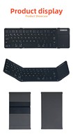 Casing Lipat Keyboard Nirkabel Tanpa Lampu Latar, Tanpa Sambungan, untuk Tablet Mini Portabel Ultra-Tipis Universal
