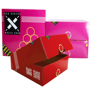 Scatole per Fast Food Personalizzate in Carta Kraft Ecologica, Contenitori per Hamburger/<span class=keywords><strong>Pizza</strong></span>/<span class=keywords><strong>Hot</strong></span> Dog/Sushi con Stampe Vivaci di Alta Qualità - Product Image 1