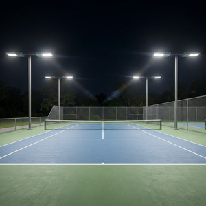Luci LED per Campo da Tennis 200W, Fari per Campo da Basket ad Alta Potenza, Impermeabili IP66 per <span class=keywords><strong>Esterni</strong></span>, 3 Lenti Professionali Antiabbagliamento - Product Image 6