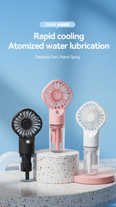 Forte potenza umidificazione a spruzzo piccola ventola umidificazione Usb ricarica ventola portatile ghiacciata e rinfrescante supplemento acqua ventilatore - Product Image 4