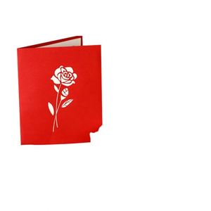 Carte pop-up 3D créative en papier fait main avec fleurs pour la fête des mères, la Saint-Valentin ou un anniversaire - Product Image 3