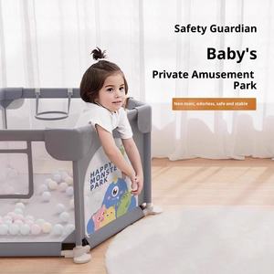 Barrière de protection pour bébé, tapis d'éveil en tissu pour enfants, salon, intérieur, sécurité domestique, apprentissage de la marche, clôture de jeu - Product Image 2