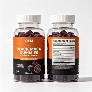 Gomitas de Maca Negra OEM con Biotina y Vitamina C, 60 Unidades, Veganas, para el Crecimiento del Cabello, Refuerzo del Sistema Inmunitario - Product Image 1