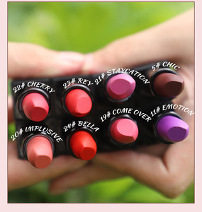 HEYUE OEM lujo Etiqueta Privada vegana venta al por mayor maquillaje crema pintalabios 24 colores pintalabios mate - Product Image 6