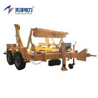 Extracteur hydraulique de treuil de câble de tracteur électrique automatique de MCC-200G24 pour le câble de remorque de camion posant le caoutchouc d'équipement industriel