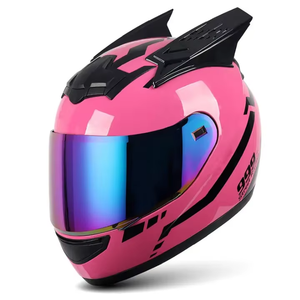 Casque tout-terrain ABS léger et élégant en forme de chat pour homme et femme, certifié DOT, avec haut-parleur intégré - Product Image 5
