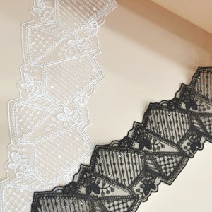 2024 Hot Selling <strong>Sequin</strong> Lace Mesh Embroidery Lace Decoration Women's Underwear <strong>Bra</strong> Long Lace Evening Dress Women's Long Skirt - Product Image 4