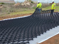Heavy Duty Honeycomb Geocell System | Solutions de soutien de charge de contrôle d'érosion pour les projets de génie civil