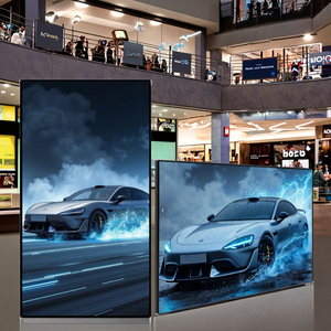 Pantalla de vídeo de publicidad de papel electrónico montada en la pared de contenido remoto personalizable para uso en interiores Centros comerciales Tiendas minoristas - Product Image 5