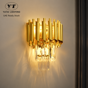 Modern Decorative <b>Wall</b> Lamp Gold Metal Acrylic E27 2W Warm White Indoor For Bedroom Living Room Hotel Villa Home - Product Image 1