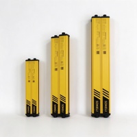 Tirai Cahaya Pengaman KS06 52x36mm dengan Casing Kompak, Kabel 3m 9-Core Single-Ended, Sepasang Emitor dan Penerima