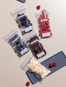 Bolsas de Almacenamiento para Control de Porciones, Paquete de 100, Bolsas Reutilizables de 1 Taza con Líneas de Medición, Libres de BPA para Frutos Secos, Dulces y Suplementos - Product Image 6