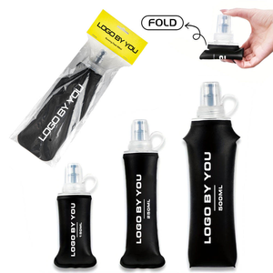 WRELS <span class=keywords><strong>bottiglia</strong></span> di acqua morbida pieghevole sport Flask TPU bollitore pieghevole LOGO personalizzato OEM Design - Product Image 4