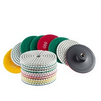 Disques de polissage industriels de 3/4 pouces (100 mm) pour la rénovation de pierre, granit et quartz, compatibles avec les meuleuses d'angle et les perceuses électriques