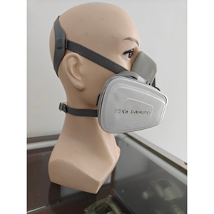 Respirador de Media Cara de Silicona Reutilizable Gris con Certificación CE para Protección <span class=keywords><strong>Contra</strong></span> Gases y Partículas con <span class=keywords><strong>Entrega</strong></span> Rápida - Product Image 3