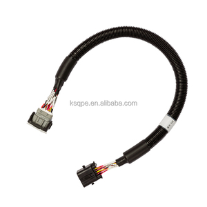 定制连接器汽车延长线束，带波纹编织管 - Product Image 1