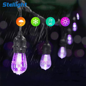 Lumières suspendues de <span class=keywords><strong>rideau</strong></span> <span class=keywords><strong>solaire</strong></span> de ficelle d'extérieur intelligentes décorations de Noël LED RVB imperméables pour le jardin de bistrot cote IP65 - Product Image 2