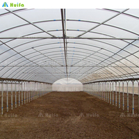 Solution de serre pour tomates SINO : Serre tunnel multi-spans en film plastique PE pour culture hydroponique de légumes agricoles