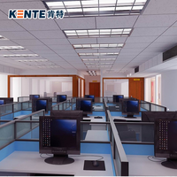 Kente Modern 2*4 Fibre minérale ignifuge, absorption acoustique carrée, réduction du bruit, résistant à l'humidité et à la transpiration, isolation thermique