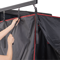 Tente de Douche de Camping Portable Hiycamp en Aluminium de Haute Qualité, Étanche, pour Quatre Saisons, Installation Facile, avec Auvent Intégré pour la Confidentialité