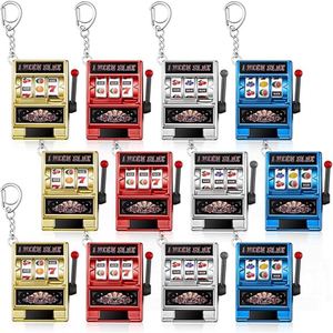 Porte-clés mini-machine à sous de marque, souvenirs de Las Vegas en gros, porte-clés de casino fonctionnel, cadeaux porte-bonheur jackpot - Product Image 1