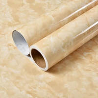 Papier peint moderne auto-adhésif en faux marbre, panneau mural en PVC imprimable en 3D, imperméable pour la décoration de la cuisine et de la salle de bain