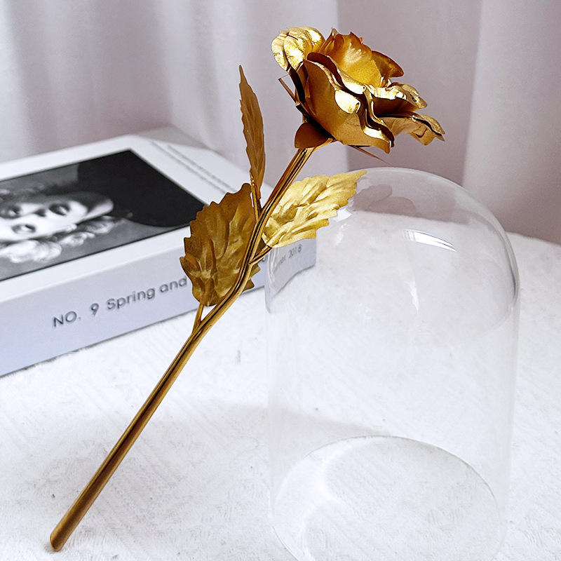 Single gold foil flower nude flower-gold