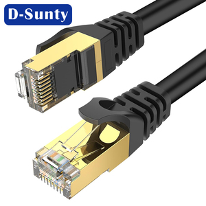 สายแลน Cat7 SFTP ความเร็วสูง พร้อมปลอกหุ้มสีดำ ตัวนำทองแดงแท้ 100% สำหรับ FTTH และการสื่อสารทางอินเทอร์เน็ต - Product Image 3