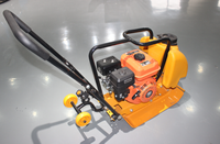 Compacteur de construction à essence C60 haute performance Compacteur de sol à plaque vibrante Noyau de moteur GX160 comprenant un roulement de moteur