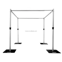 Support de toile de fond carré pour Chuppah, système de tuyaux et de drapés pour Chuppah, support de drapés pour mariage et fête