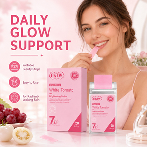OKTW - Tiras de Suplemento de Tomate Blanco de Disolución Oral, Fórmula Vegana, Disponibilidad Inmediata, Suministro de Fábrica, Apoyo para un Tono Uniforme - Product Image 1