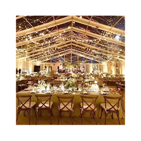 Tente de réception extérieure en PVC transparent de haute qualité avec cadre en aluminium pour 600 personnes, idéale pour mariages, événements festifs et salons professionnels