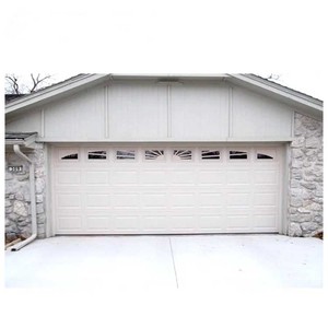 Chuyên nghiệp hiện đại tự động cửa nhà để xe thông minh rõ ràng cửa sổ kính thép Polymer Windproof có thể gập lại mở hoàn thành bề mặt - Product Image 1