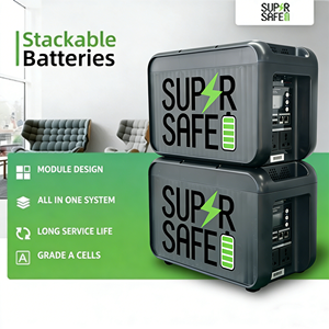 Station d'alimentation portable tout-en-un 2000W 2.7kWh avec recharge solaire, système de stockage d'énergie de secours pour la maison - Product Image 4