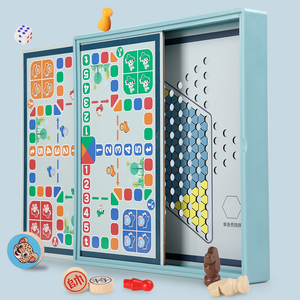 Échecs multifonctions pour avions Dames chinoises Jeu de bureau pour enfants Aides pédagogiques pour enfants Jouets pour enfants Garçons Filles - Product Image 5