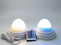 Unité d'éclairage LED rechargeable pour remplacement de base de lampe globe LED, étanche, avec télécommande et batterie