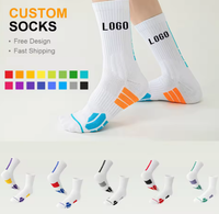 Chaussettes de sport épaisses en tissu éponge pour hommes, anti-odeurs et respirantes, avec votre logo