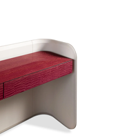 Meubles de maison modernes en bois recouverts de cuir, tables consoles pour salon, appartement, hôpital, école