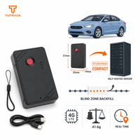 Traceur GPS sans fil compact 57x35x19mm pour véhicule personnel, avec téléchargement automatique des données en zone aveugle et connexion au serveur de votre choix