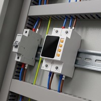 Protecteur de tension et de courant AC monophasé automatique à double coupure SVC Stabilisateur 10 KVA 220V 40A/63A/80A
