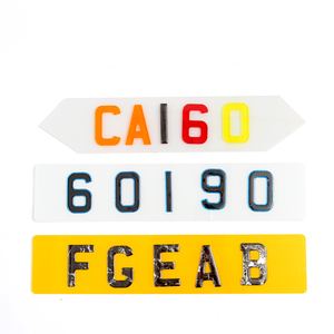 <span class=keywords><strong>Precio</strong></span> de fábrica, fuente personalizada, Color 4D, letra acrílica, <span class=keywords><strong>placa</strong></span> de matrícula acrílica 4D, <span class=keywords><strong>placa</strong></span> adhesiva para coche, letra fantasma - Product Image 6