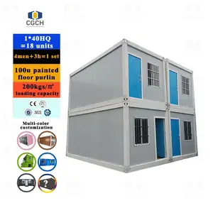 CGCH Low Price Detachable prefab container house prefabricate tiny houses for worker camp