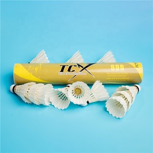 Venta Especial <span class=keywords><strong>TCX</strong></span> 999: Volantes de Plumas de Ganso de Alta Calidad para Torneos, con 3 Capas de Corcho - Product Image 1