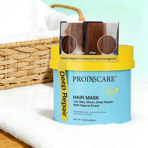 Masque capillaire professionnel de réparation en profondeur de marque privée traitement pour <span class=keywords><strong>cheveux</strong></span> permanentés et teints abîmés - Product Image 1