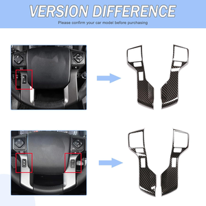 <strong>Car</strong> Carbon Fiber Center Console Steering Wheel Button Panel Molding Trim Cover for Toyota 3rd Gen Tacoma Auto Exterior Parts - Product Image 5