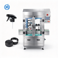 Machine de vissage automatique de haute précision avec élévateur de bouchons intégré pour pots de ketchup, vinaigrette et miel