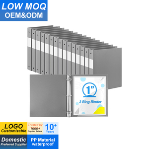 Reliure en plastique à 3 anneaux de 1 pouce, reliure souple en PP avec poche intérieure pouvant contenir 240 feuilles pour les fournitures scolaires en classe - Product Image 1