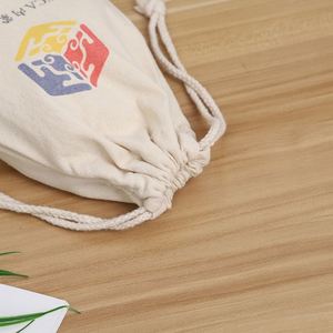 Custom Design Eco Friendly Printing Canvas Cotton <b>Drawstring</b> <b>Bag</b> for Promotion - Product Image 4