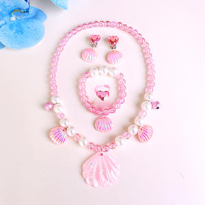 CM171 Conjunto <span class=keywords><strong>de</strong></span> Accesorios <span class=keywords><strong>de</strong></span> Vestir Princesa <span class=keywords><strong>para</strong></span> Niños, Collar <span class=keywords><strong>de</strong></span> Conchas Marinas, Pendientes <span class=keywords><strong>de</strong></span> Concha, Pulsera <span class=keywords><strong>de</strong></span> Cuentas <span class=keywords><strong>de</strong></span> Perlas <span class=keywords><strong>para</strong></span> Mujeres y <span class=keywords><strong>Niñas</strong></span>, Regalo <span class=keywords><strong>de</strong></span> <span class=keywords><strong>Cumpleaños</strong></span> - Product Image 5
