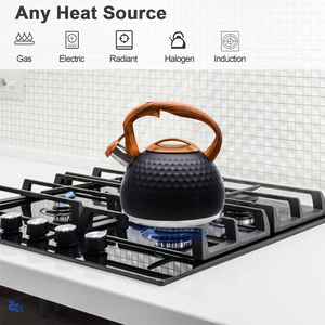 Bouilloire à sifflet coréenne écologique pour cuisinière, en acier inoxydable robuste, 3 litres, pour faire bouillir l'eau - Product Image 4